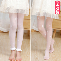 Childrens Day Childrens Day girls with skirts wear leggings bottoming stockings summer thin white stockings kindergarten baby