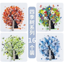 Hook creative sticky hook Wall sticker Waterproof strong punch-free wall tile fixed personality load-bearing bathroom nail-free