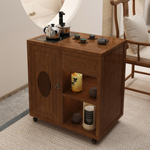 Solid wood coffee table small table living room simple c-shaped side corner few movable office tea table side cabinet