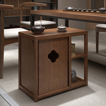 Tea cabinet New Chinese solid wood side modern simple home sofa corner office boiling water table living room table