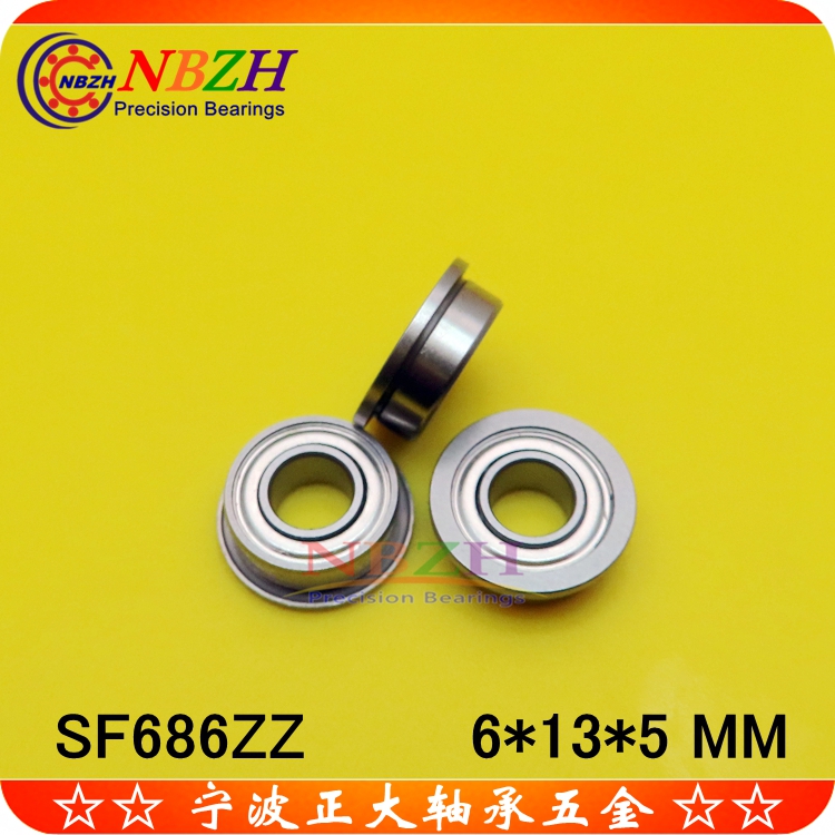 Boutique flange cup stainless steel bearing SF686ZZ DDLF-1360ZZ 6*13*15*5*1 1 mm
