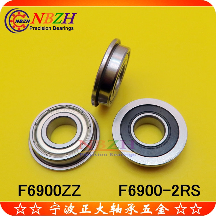 Flange Cups Bearings F6900ZZ F6900ZZ F6900-2RS 10 * 22 * 25 * 6 * 6 * 1 5 mm
