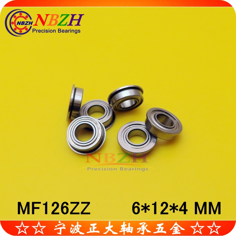 Flange Cups Bearings MF126ZZ F618 F618 6 * 3 LF1260ZZ 6 * 12 * 13 6 * 4 * 0 8mm