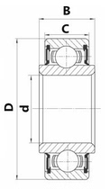 Inner ring double-sided protruding high non-standard bearing R166ZZEE R166WT