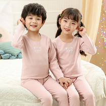 Childrens unscratched underwear suit boy Develed autumn and winter in children Fever Double-sided Suede Girls Baby Autumn Clothes and Autumn Pants