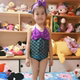Đồ bơi cho trẻ em gái Cô gái Hàn Quốc Đồ bơi dễ thương Baby Baby Siamese Split Bikini Spa - Bộ đồ bơi của Kid đồ bơi cho trẻ Bộ đồ bơi của Kid