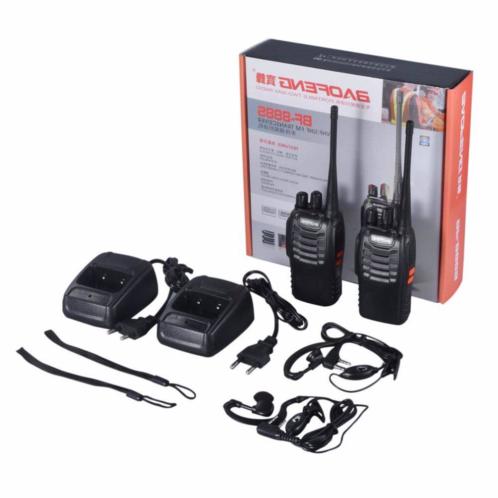 2021 New 2PCS Baofeng BF-888S Walkie Talkie 5W Two Way