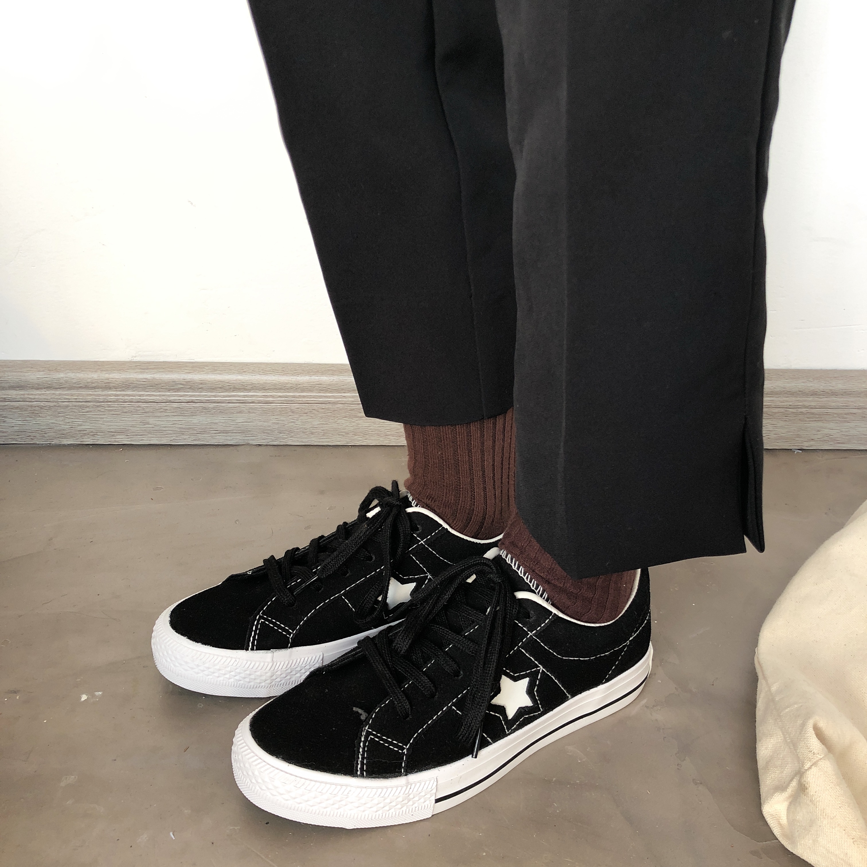 Giày Xu Liuman Canvas 2018 mùa xuân Harajuku ulzzang mẫu đôi sao với giày đế bằng phong cách Hồng Kông giày sneaker