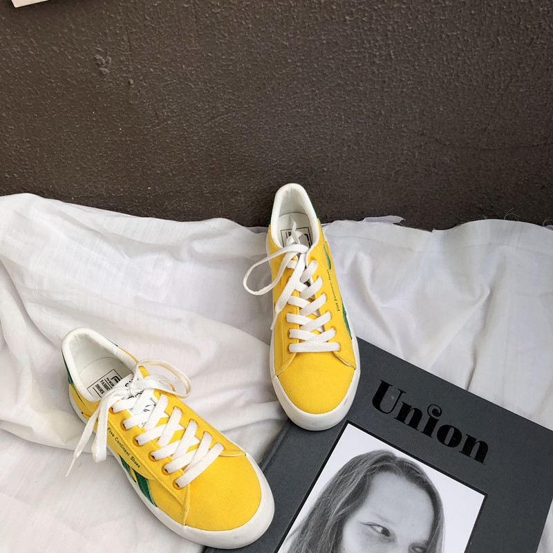 Xu Liuman 2018 xuân mới sinh viên phiên bản Hàn Quốc của giày vải phong cách Harajuku Giày nữ hoang dã retro giày sneaker nữ