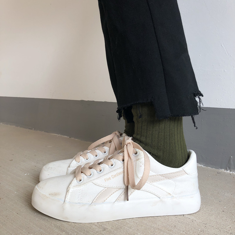 Xu Liuman 2018 xuân mới sinh viên phiên bản Hàn Quốc của giày vải phong cách Harajuku Giày nữ hoang dã retro giày sneaker nữ