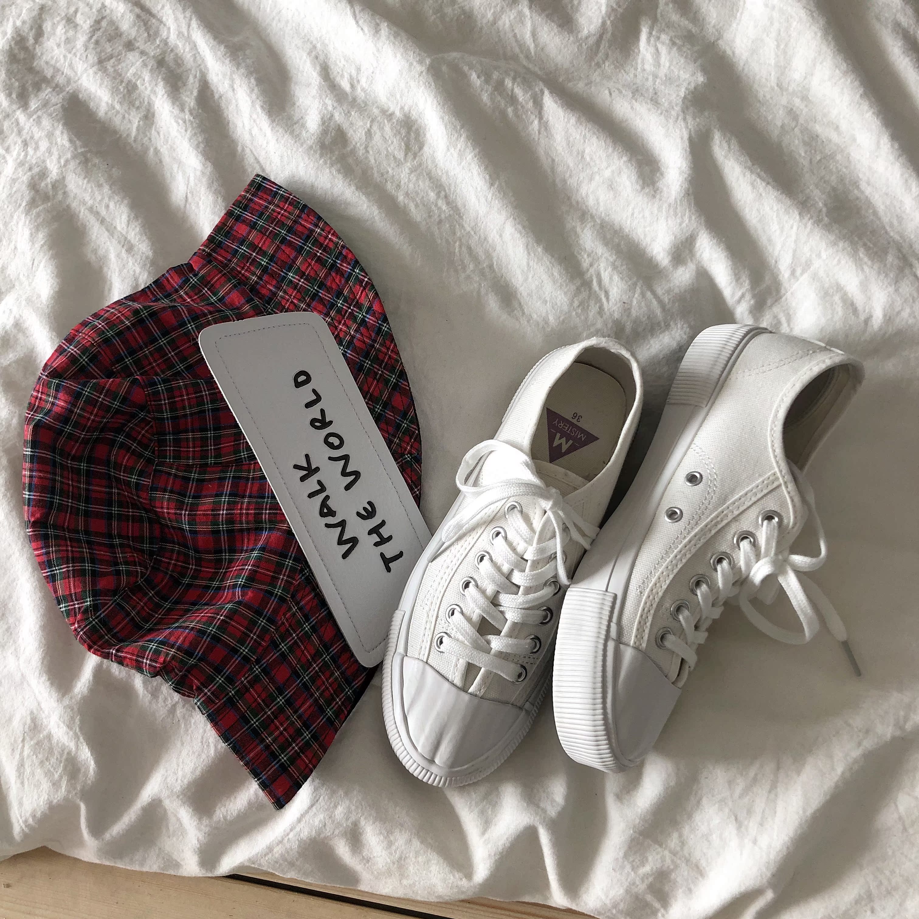 Xu Liumang Mùa hè cổng mới gió retro giày vải Hàn Quốc hoang dã sinh viên Giày đế bằng giày sneaker nữ hot trend 2021