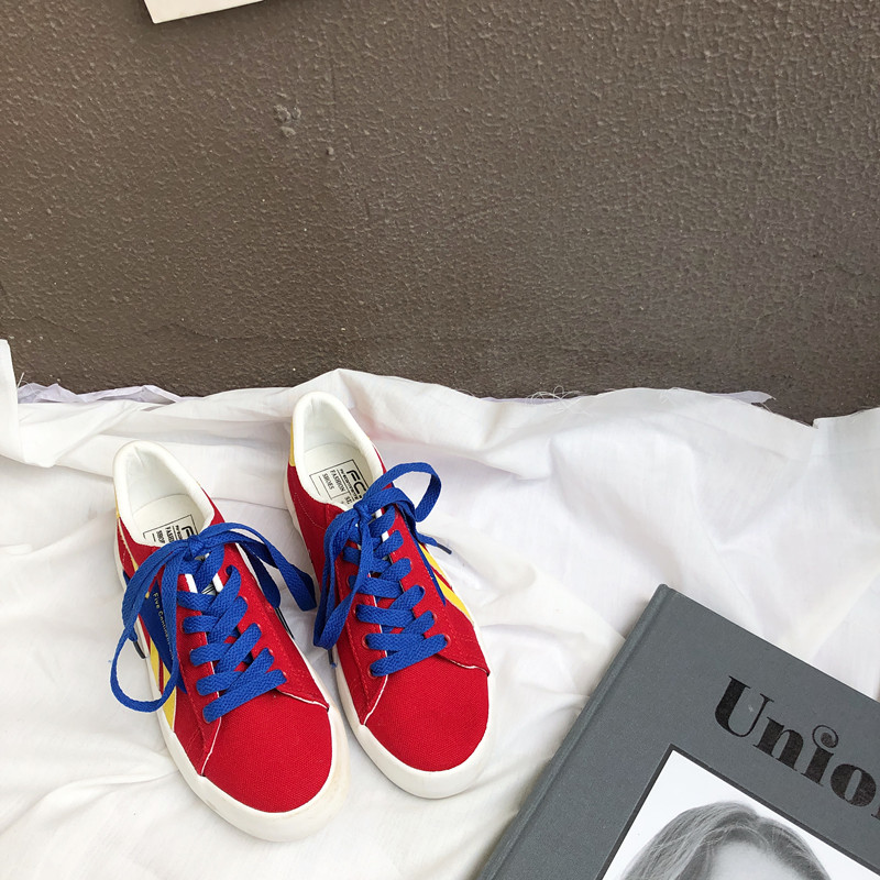 Xu Liuman 2018 xuân mới sinh viên phiên bản Hàn Quốc của giày vải phong cách Harajuku Giày nữ hoang dã retro giày sneaker nữ