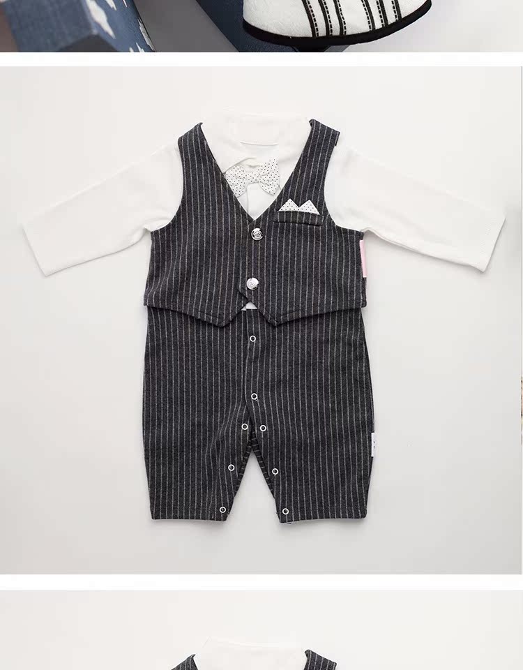 Mùa xuân và mùa thu Boy Baby Baby Quần áo cotton Full Moon 100 ngày Ông già Vest dài tay Quần áo Cotton Hộp quà tặng đồ chơi cho trẻ sơ sinh