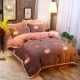 Mùa đông san hô chăn đơn mảnh đôi nhung sang trọng cộng với nhung nữ sinh viên dày hai mặt flannel quilt cover