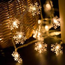Snowflake lamp flashing lamp star room decoration girl bedroom battery string small decoration hanging lamp string lamp curtain
