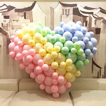 ins macaron gradient 3D three-dimensional love balloon proposal confession birthday creative dream new wedding room decoration