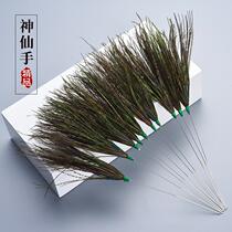  Sweep the face Fairy hand silver needle hibiscus pestle ear picking tool Sweep the ears Peacock king hair stick beauty hand Hibiscus hair stick