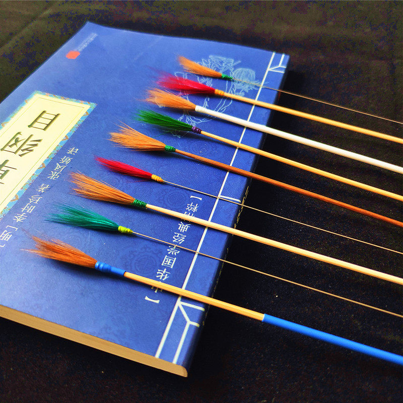 Ear-picking chicken feather stick series professional ear-pulling hair-fur reinforcement ear-picking tool silver needle goose feather tone needle chicken feather