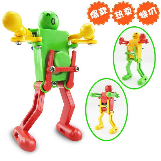 Creative Neckline Clockwork Dancing Twist Butt Robot Toys Children Puzzle Toys Kindergarten Small Gifts