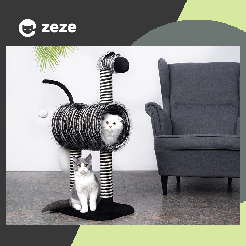 zeze cat climbing unicorn Spotted Horse Giraffe Cat Litter catwalk Cat Grip All Season With Nest Emulated Cat Toy