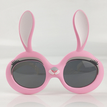 Rabbit Children Glasses Sunglasses Sunglasses Anti-Ultraviolet Crazy Animal City Cartoon Silicone Material Polarized Sunglasses New