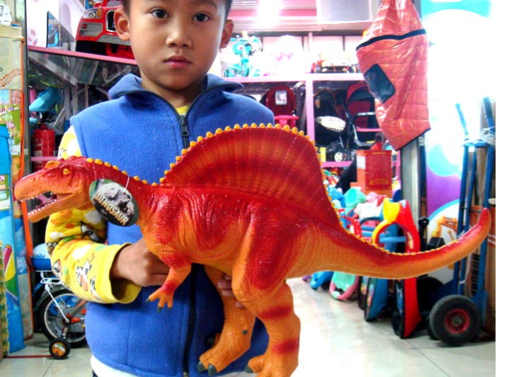 Miễn phí vận chuyển! Silicone phần mềm cực lớn / Động vật / Sườn lưng / Spinosaurus / Mô hình đồ chơi khủng long Chiều dài 63 cm - Đồ chơi gia đình xe ô tô đồ chơi