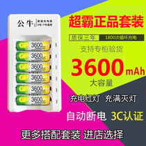 GP Super Bully No 5 No 7 rechargeable battery charger set KTV wireless microphone Toy microphone Rechargeable battery