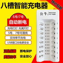 8 slot charger Rechargeable No 5 No 7 battery Universal KTV wireless microphone toy battery charger