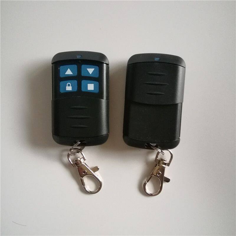 Waterproof pair of moving rolling shutter door rolling gate doorway gate telescopic door key garage door remote control 433 315