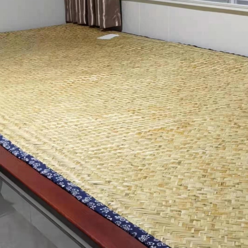 Handmade Reed Traditional Kang Mat, Northeastern Style, Moisture-Proof, High-Temperature Resistant, Household Rural Kang Mat, Tatami Straw Mat