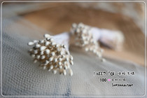 Special offer mini bear baby accessories flower core and stamens silk flower production scene use about 6cm