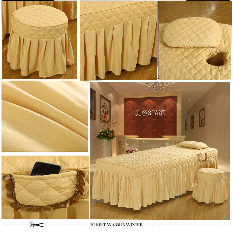 Beauty bed cover beauty bed cover bốn bộ tấm làm đẹp thẩm mỹ viện massage đặc biệt trị liệu tấm khử trùng ga trải giường spa giá rẻ