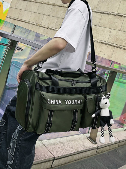 旅行包2024年新款健身包双肩包短途旅行包男款大容量收纳行李袋女