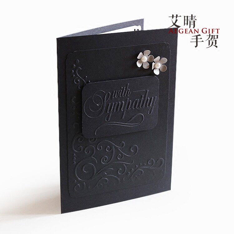 Funeral greeting card with envelope eulogy with money red envelope memorial service funeral fire old man passed away condolence gift gold bag ancestor worship