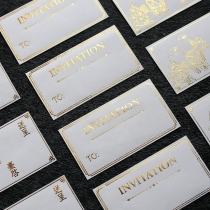 6pcs bronzing invitation sticker can write greeting card invitation envelope mouth sticker invitation letter creative sticker