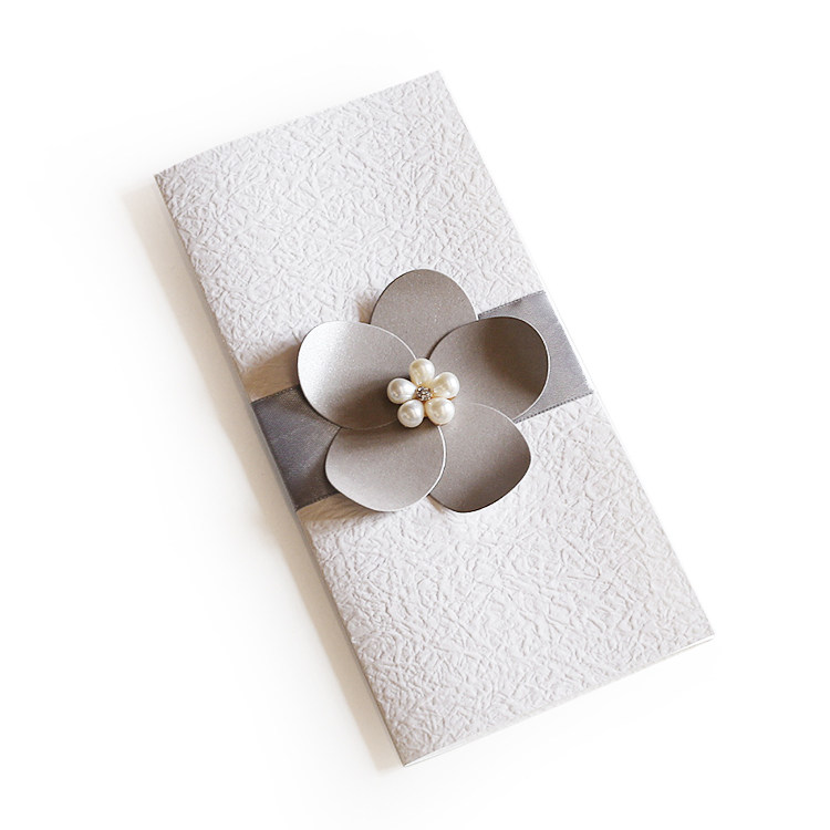 Pearl greeting cards High cold Elegant generous table card table card Private menu Wedding invitation Birthday party invitation