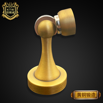 Kaitongwei solid brass wooden door door catch floor mounted wall mounted copper wooden door floor absorber strong magnetic door touch door stopper