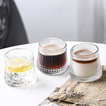 Home Japanese tumbler glass whisky glass vintage rotating crystal fashion decompression beer mug foreign wine glass