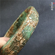 Warring States antique jade collection Antique old Xiuyu high ancient jade handle Bracelet pendant Pendant Old object decoration