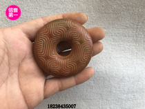 Hot sale antique jade Jade antique collection carved jade Jade hollow pattern safe buckle high ancient jade hanging card