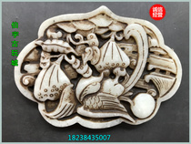New antique old Jade old objects carved jade Jade hollow imitation unearthed evil pendant Jade peed pendant