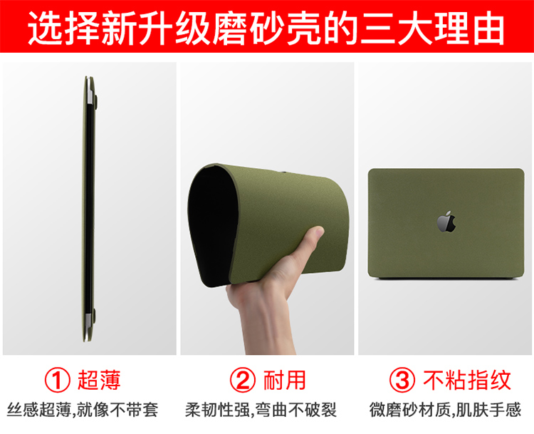 Vỏ máy tính Apple macbookpro13.3 máy tính xách tay air13 inch vỏ mac12 inch mềm 15.4 mờ siêu mỏng 15 bao gồm toàn bộ chống rơi đầy đủ bộ phụ kiện màng mềm chống thấm nước - Phụ kiện máy tính xách tay túi đựng laptop nhỏ gọn
