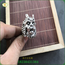 Mens and womens ring Miao silver pure white copper Tibet silver jewelry ring finger imitation silver ring faucet