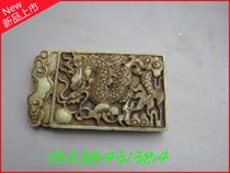 Antique antique jade Ancient jade Old jade neck pendant Feilong in the sky Antique old Xiuyu brand High ancient jade