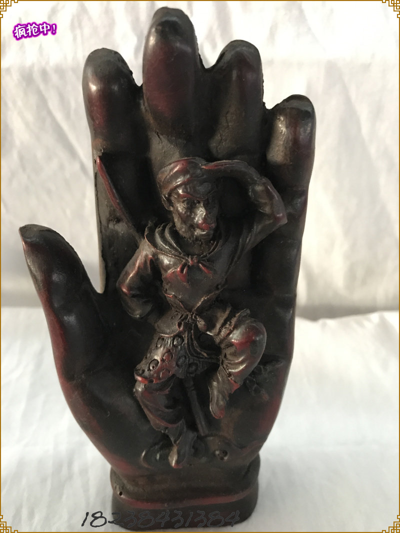 Hot sale Antique miscellaneous Antique old resin decoration Craft gift decoration Home decoration Tathagata Buddha hand Sun Wukong