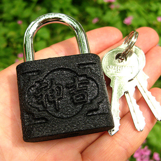 Shenji brand straight open thickened small padlock dormitory dormitory student iron door lock cabinet box large store warehouse 40mm