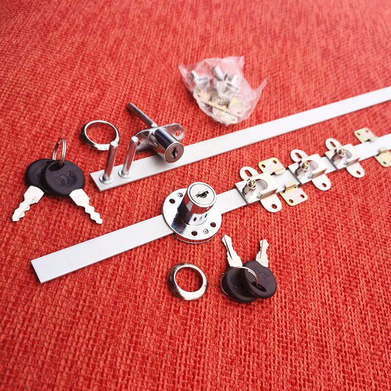 Small Doctor's three interlocking furniture Drawers Lock One Lock Three Side Cabinet Frontal Lock Linkage Lock 16 19mm