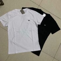 Small main low-key atmosphere Silk Light Cotton Comfort Good Summer Men Sashimi Round Collar Short Sleeve T-shirt