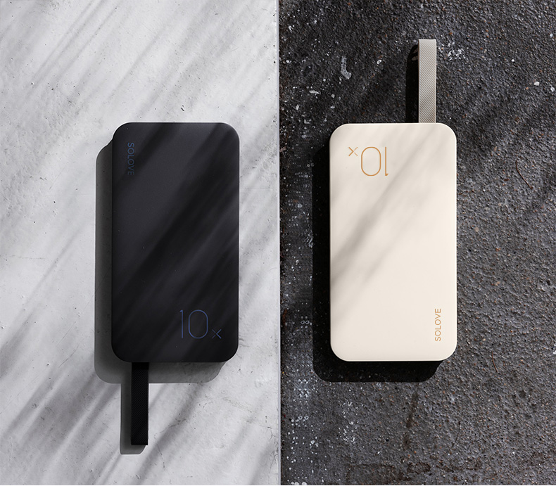 Solove Su Le sạc kho báu 10000 mAh siêu mỏng di động cho bé gái nhỏ dễ thương dung lượng di động - Ngân hàng điện thoại di động pin sạc dự phòng samsung