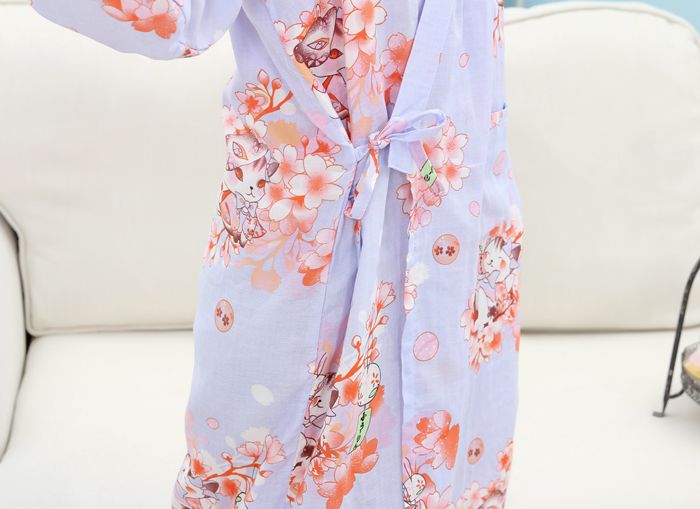 Phụ nữ mới gạc cotton áo choàng cotton mỏng áo tắm đồ ngủ mùa hè ngủ đơn áo tắm váy ngủ nam mùa đông